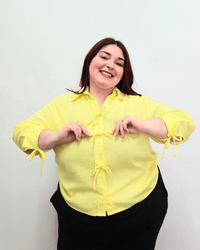 CAMISA ROMA LINO - Amarillo