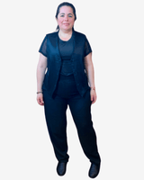 PANTALÓN LINO - Negro