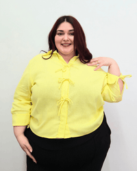 CAMISA ROMA LINO - Amarillo