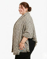Pashmina Cuadrille gris