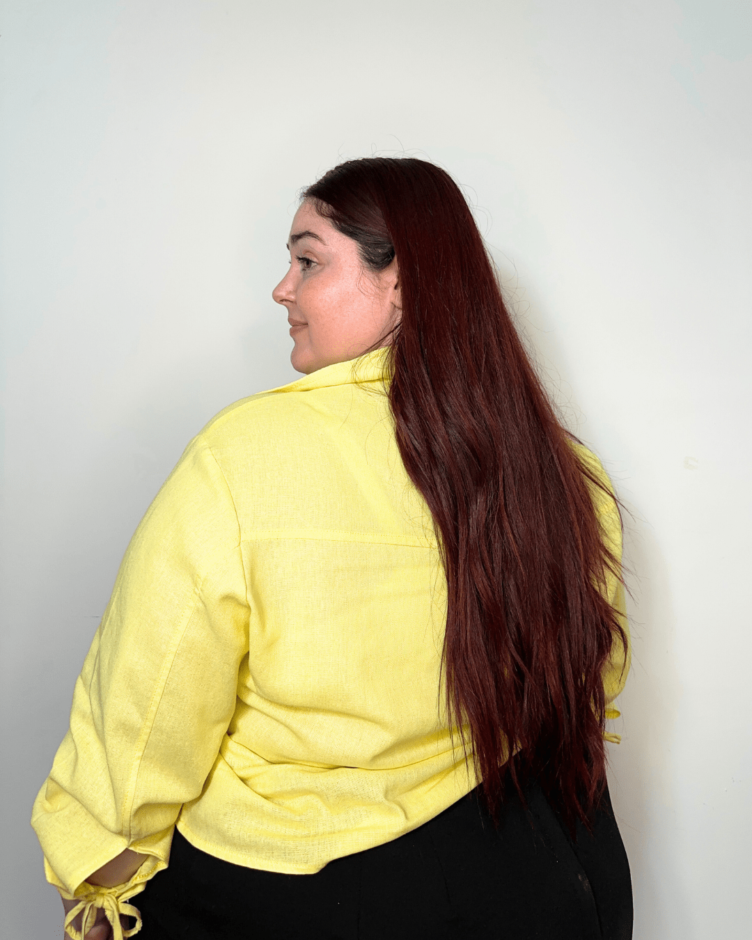 CAMISA ROMA LINO - Amarillo