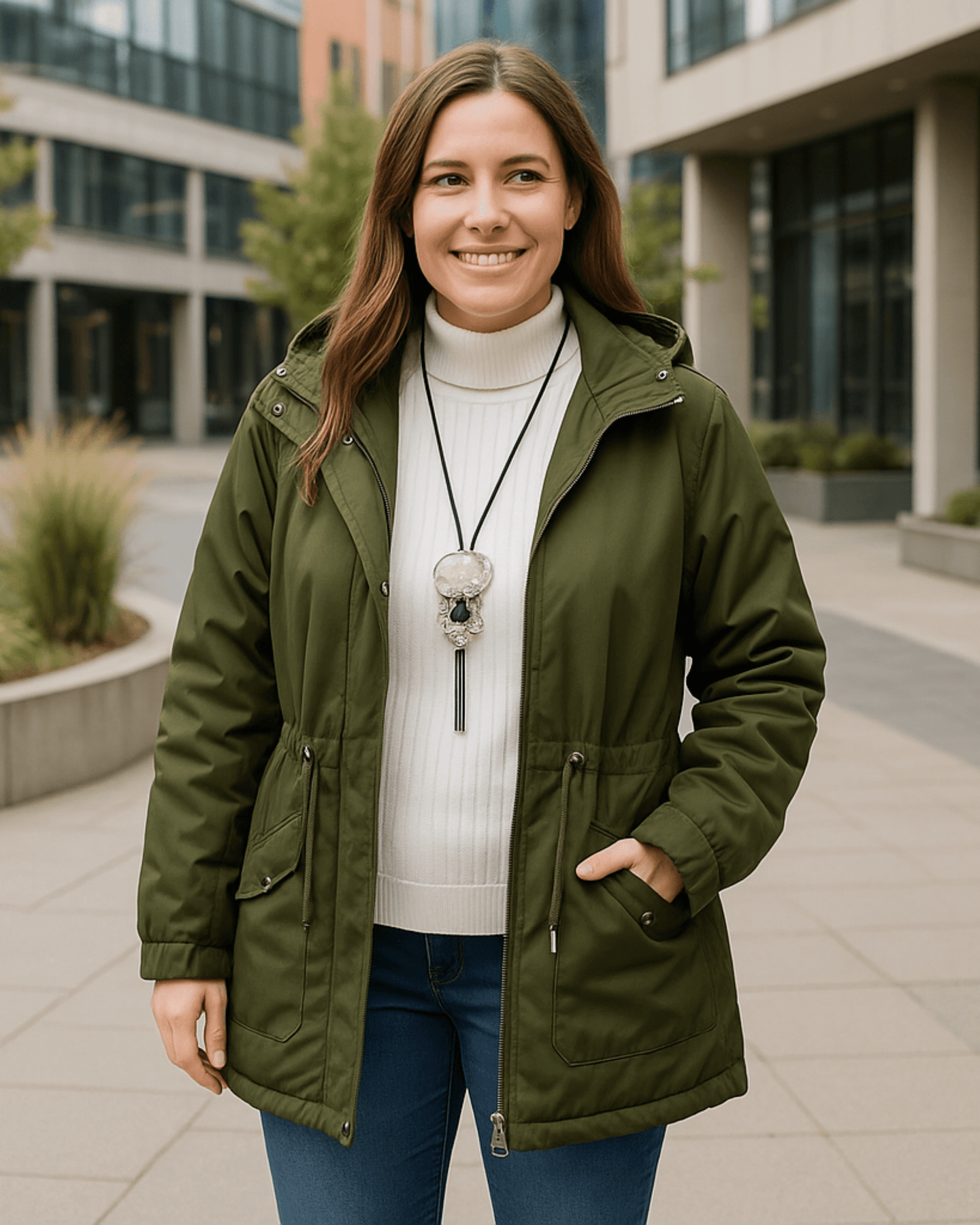 Campera Parka Canada Olivo