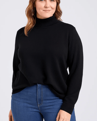 BUZO TEXTURA POLERA - Negro