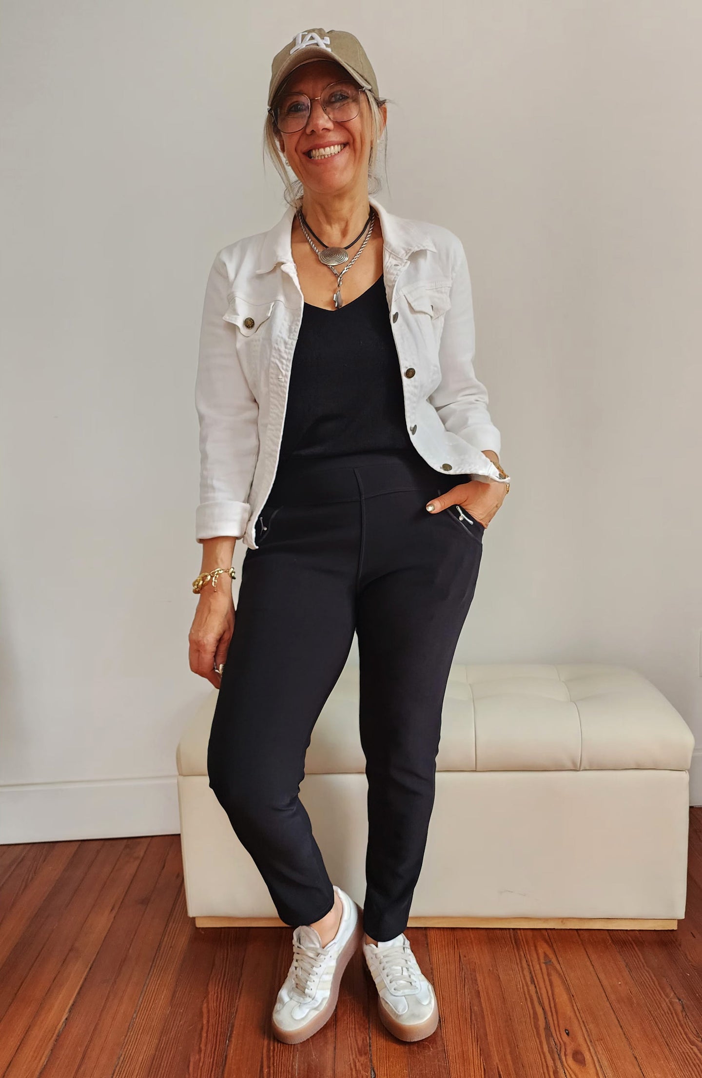 CALZA LEGGINS NEGRA PERLA - ⚠️Liquidación Final ❌No tiene cambio ni devolución.