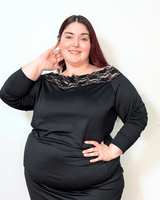 REMERA BEGONIA CON ENCAJE