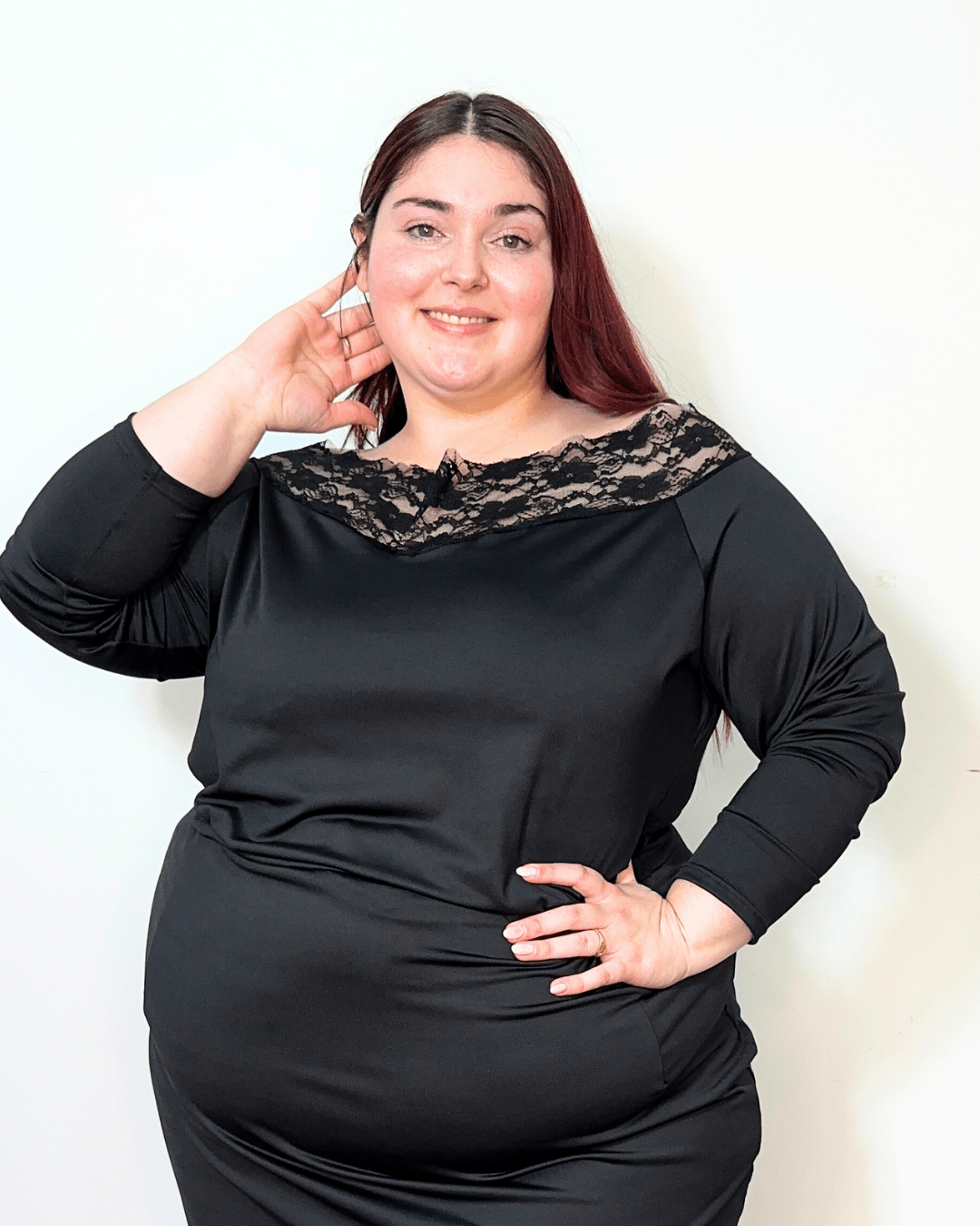 REMERA BEGONIA CON ENCAJE