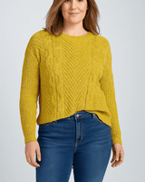 Buzo Chenille Bruma Mostaza