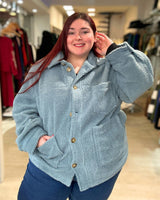 CHAQUETA CORDERITO MONTREAL LARGA - Talles Grandes 🛡️ COMPRA SEGURA 🛡️