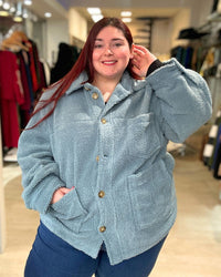 CHAQUETA CORDERITO MONTREAL LARGA - Talles Grandes 🛡️ COMPRA SEGURA 🛡️