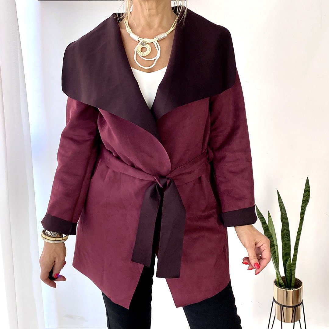 BLAZER / TAPADO GAMUZA - Bordeaux