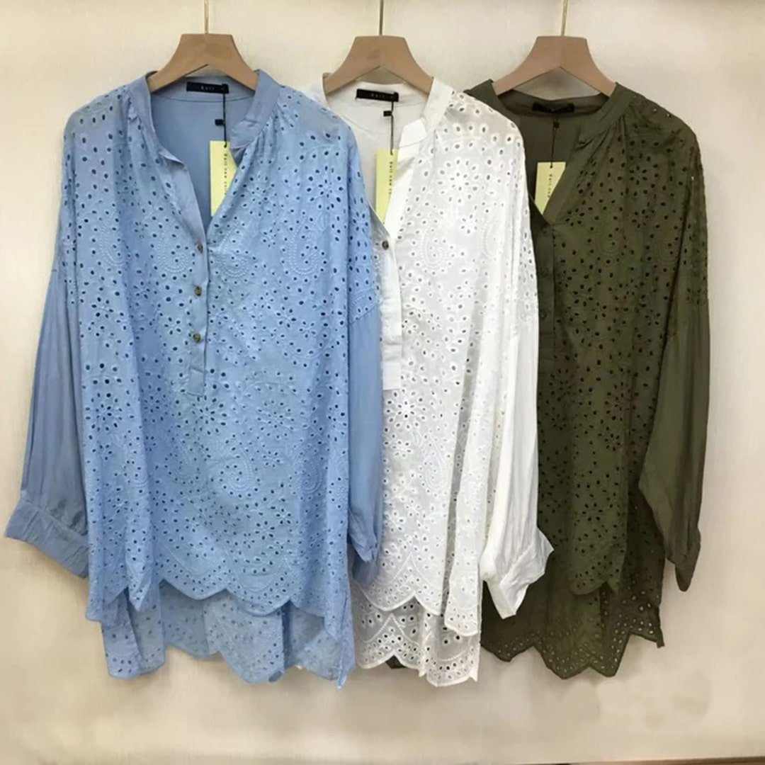 Blusa Camisa Broderie ABELIA