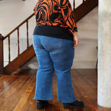 PANTALON JEAN WIDE LEG - Azul Medio