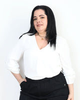 Blusa Pinza Blanca