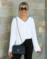 Blusa Pinza Blanca