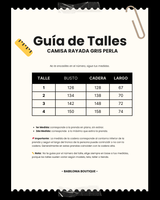 Camisa Rayada GRIS PERLA