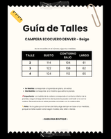 CAMPERA ECOCUERO DENVER - Beige