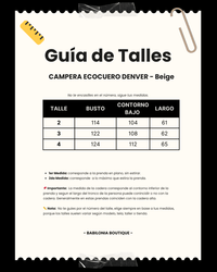 CAMPERA ECOCUERO DENVER - Beige