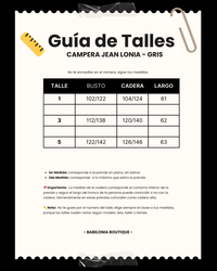 CAMPERA JEAN LONIA - Gris