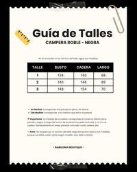 CAMPERA ROBLE - Negra