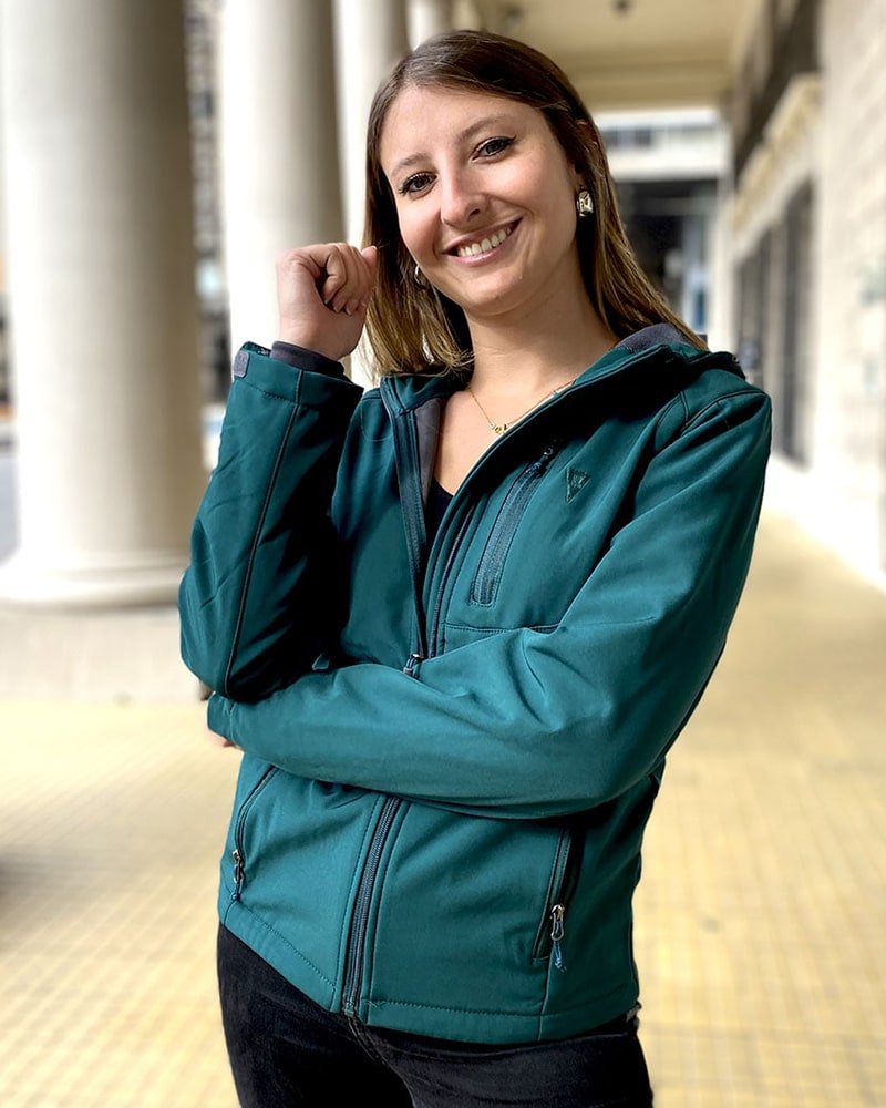 Campera Neopreno Verde Esmeralda