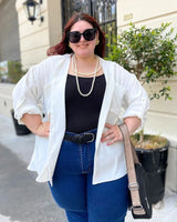 LOOK COMPLETO COMODÍN | Pantalón sastrero + Camisa blanca + Campera jean -🛡️COMPRA SEGURA