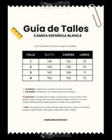 CAMISA ESPAÑOLA - Blanca