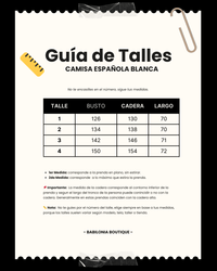 CAMISA ESPAÑOLA - Blanca