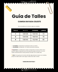 CAMISA RAYADA - Celeste