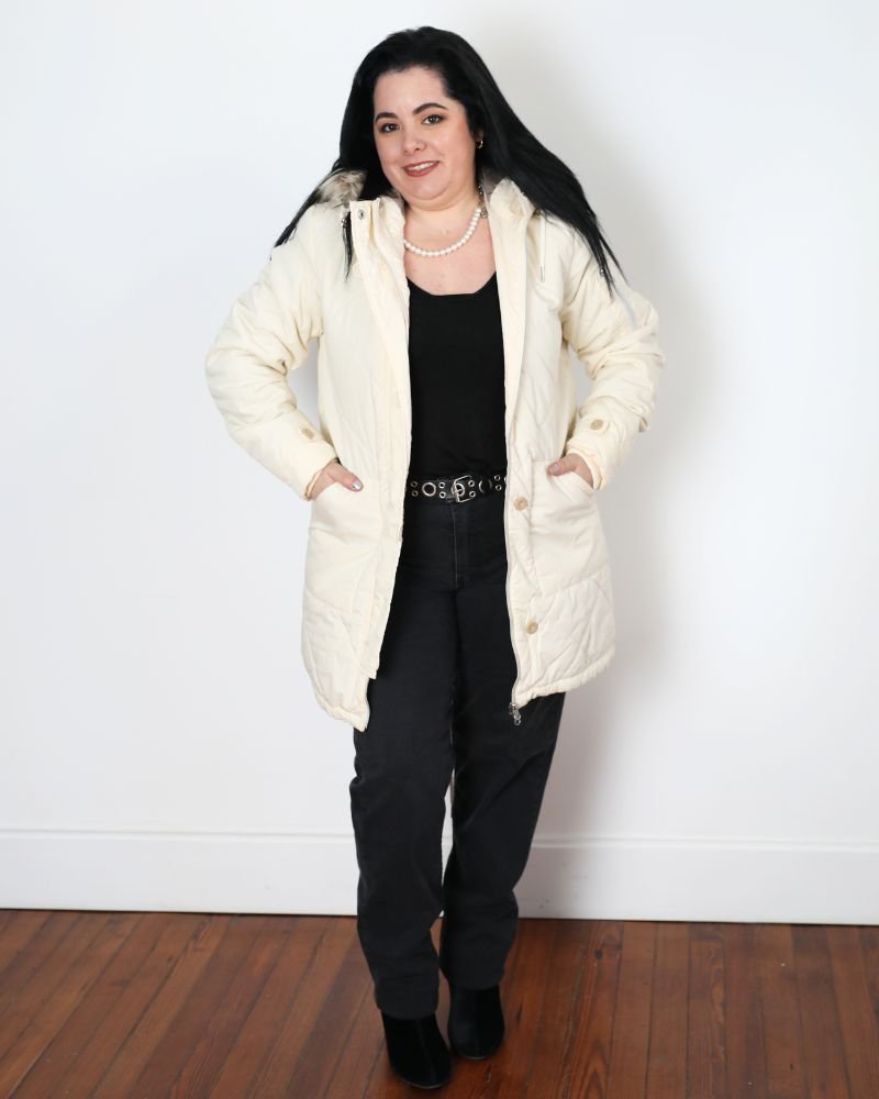 Campera Capitoneada Crema