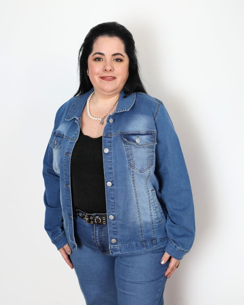 CAMPERA JEAN LONIA - Azul
