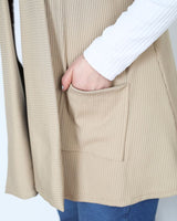 Chaleco Corto Punto de Hilo MIAMI BEIGE
