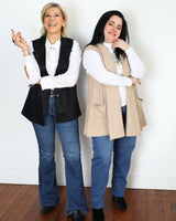 Chaleco Corto Punto de Hilo MIAMI BEIGE