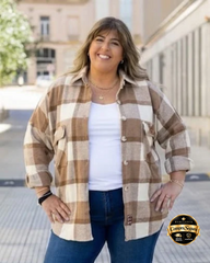 SOBRECAMISA ESCOCESA AURORA - Beige 🛡️ COMPRA SEGURA 🛡️