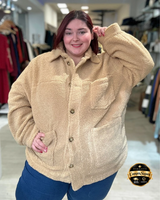 CHAQUETA CORDERITO MONTREAL LARGA - Talles Grandes 🛡️ COMPRA SEGURA 🛡️