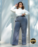 PANTALÓN SASTRERO ZARA CON CINTO -🛡️COMPRA SEGURA🛡️