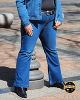 PANTALON JEAN FLARE LARGO - AZUL 1125 🛡️ COMPRA SEGURA 🛡️