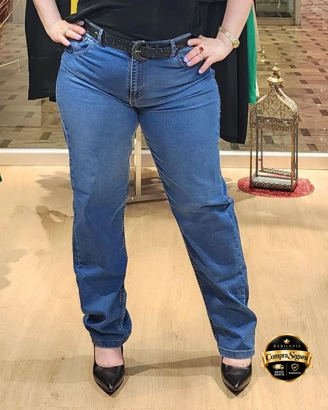 PANTALON JEAN CLASICO - AZUL OSCURO 🛡️ COMPRA SEGURA 🛡️