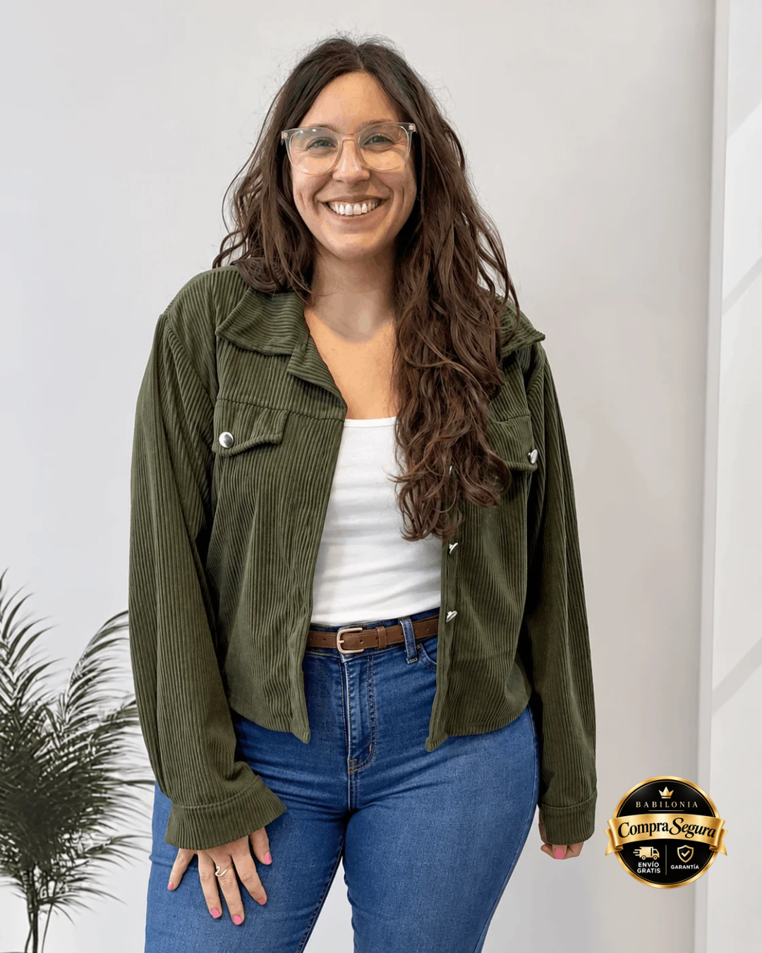 CAMPERA OLIVIA de CORDEROY -🛡️COMPRA SEGURA🛡️