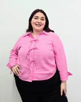 CAMISA ROMA LINO - Rosado
