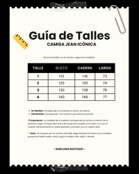 CAMISA JEAN ICÓNICA