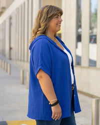 CAMISA CITRUS  - AZUL FRANCIA