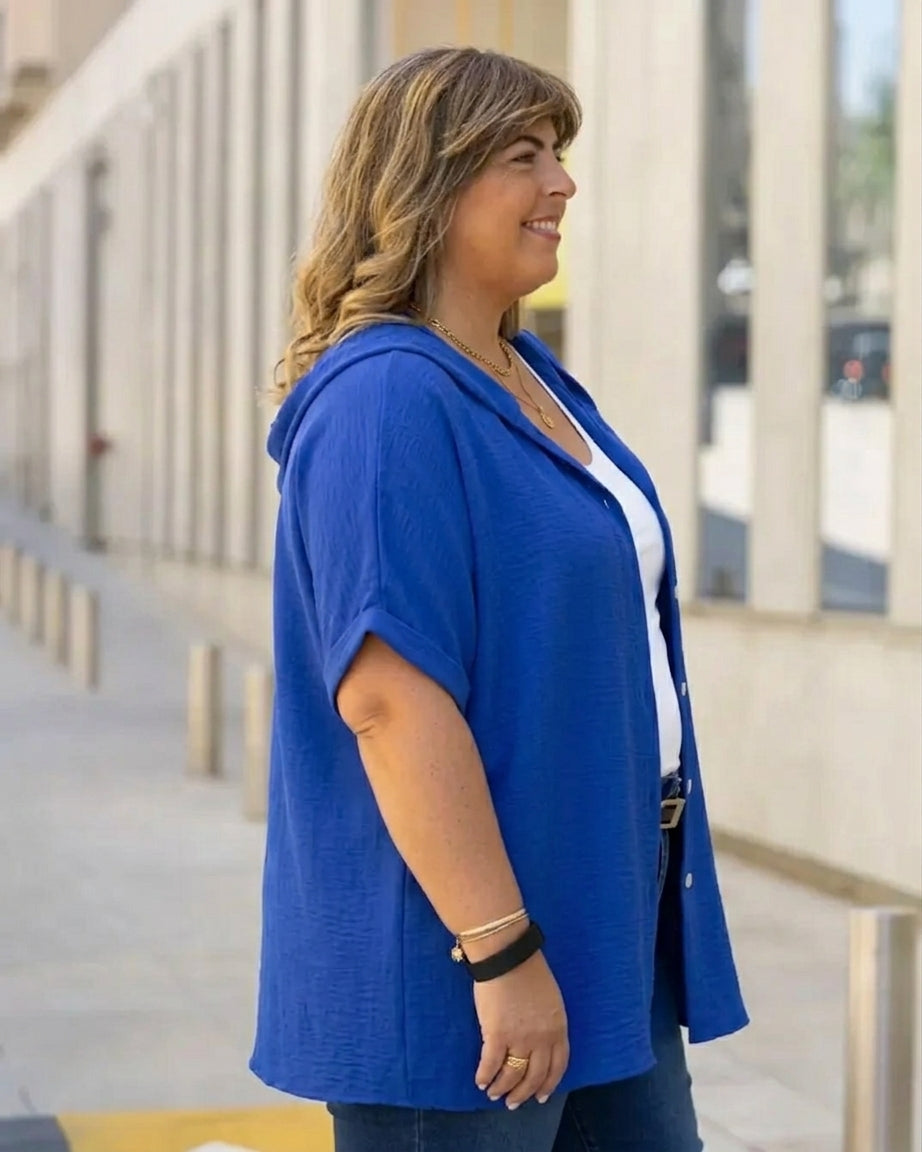 CAMISA CITRUS  - AZUL FRANCIA
