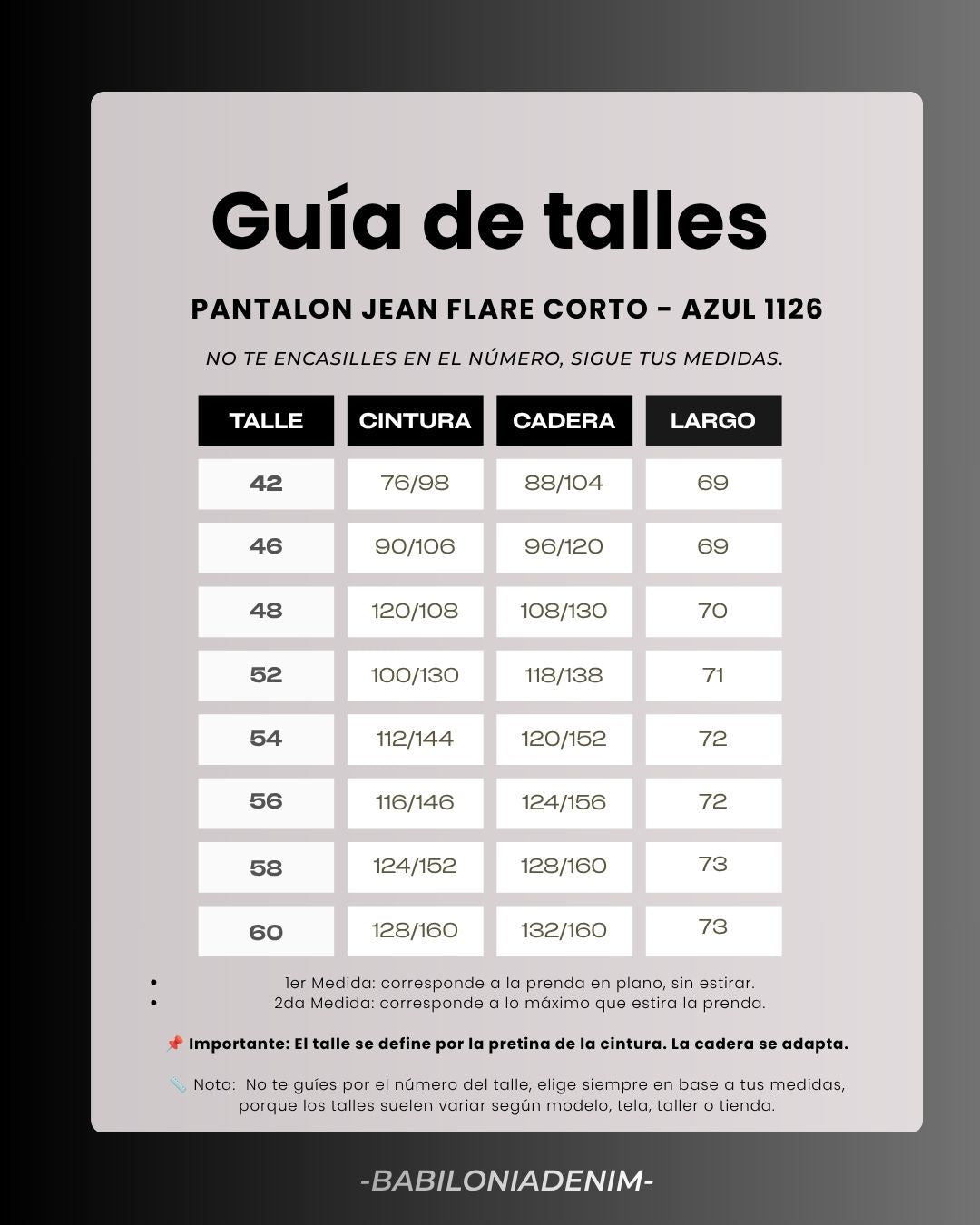 PANTALON JEAN FLARE CORTO - AZUL 1126 🛡️ COMPRA SEGURA 🛡️