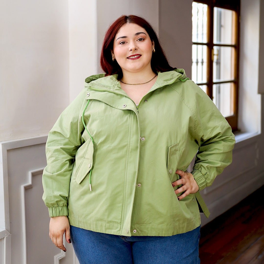 Campera Gabardina Roble Verde