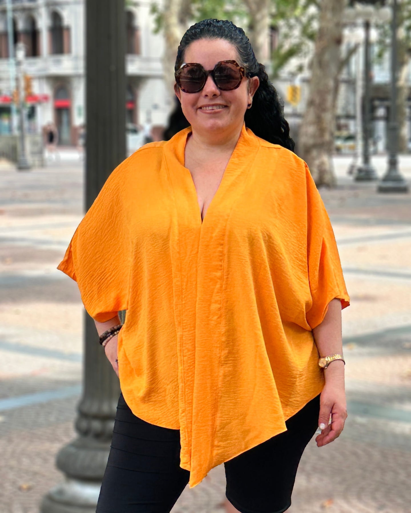BLUSA KIMONO GARDENIA - Naranja