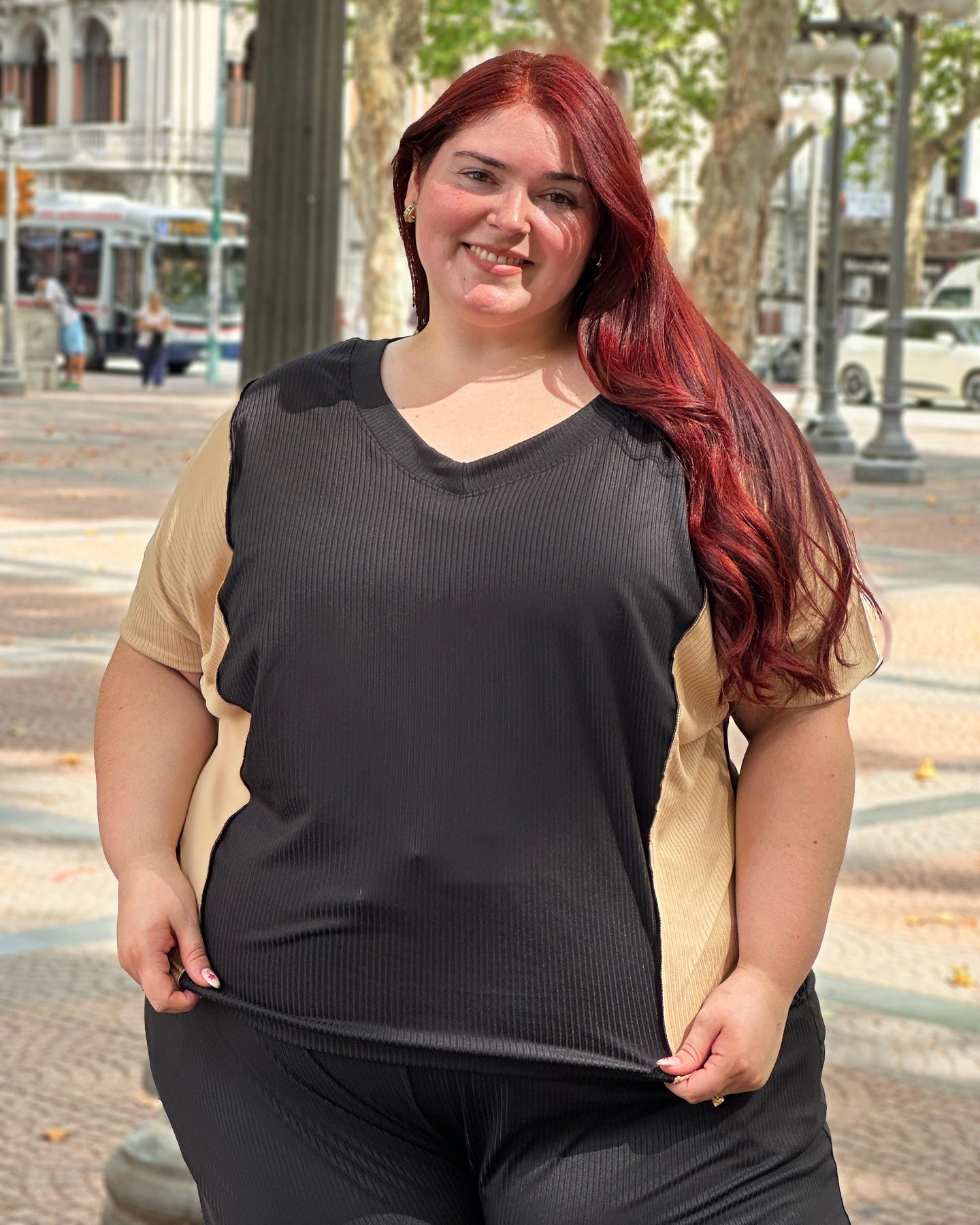 CONJUNTO MORLEY - Negro y Beige