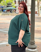 BLUSA GALA - Verde Petróleo