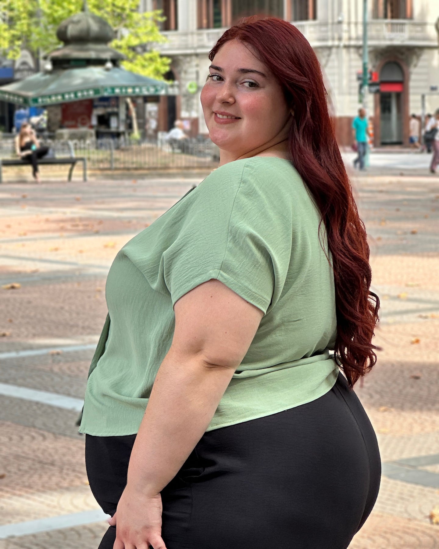 BLUSA CAMISA ANGEL - Verde Menta