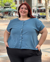 BLUSA CAMISA ANGEL - Azul Jean