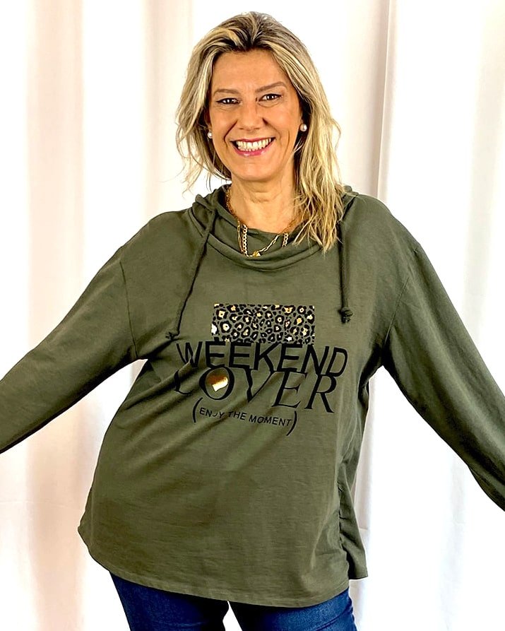 Canguro Buzo Weekend LOVER Verde Musgo